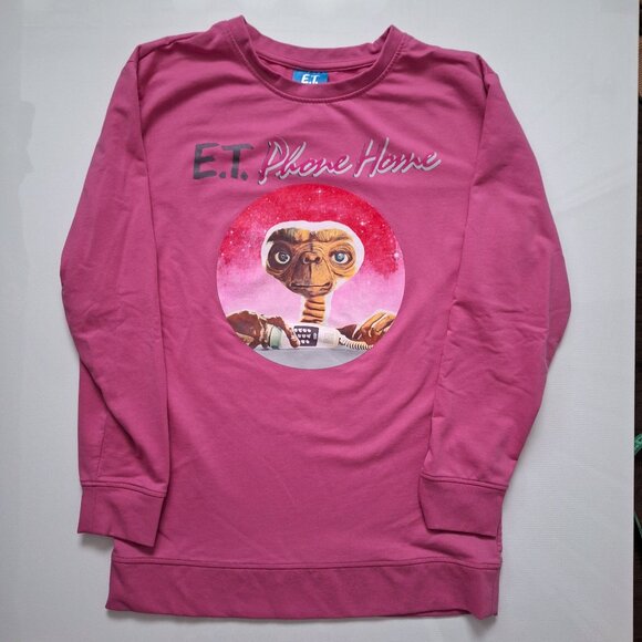 E.T. Phone Home Pink Long Sleeve Top - Picture 1 of 6